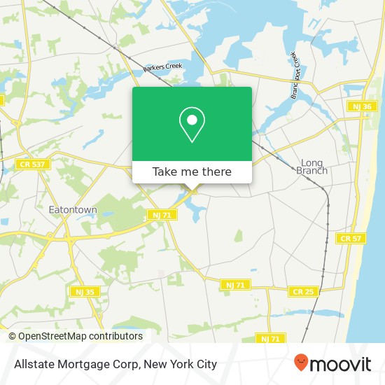 Allstate Mortgage Corp map