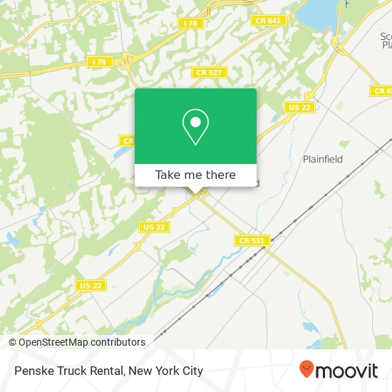 Mapa de Penske Truck Rental