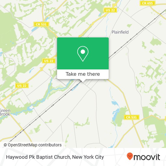 Haywood Pk Baptist Church map