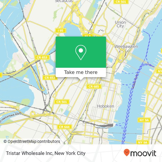 Tristar Wholesale Inc map