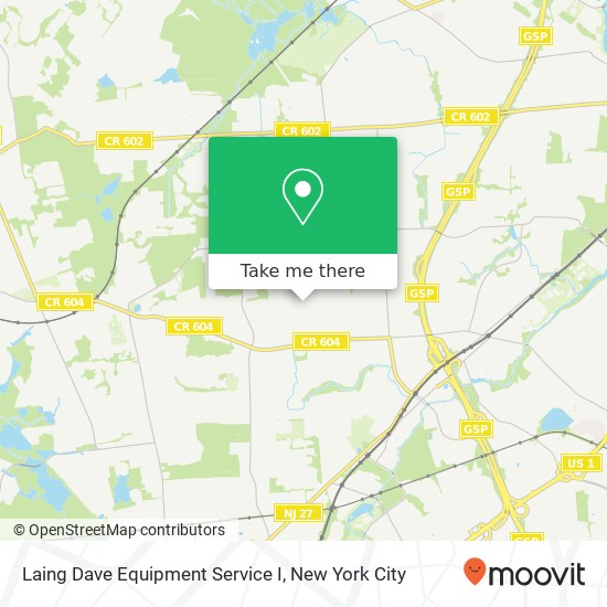Laing Dave Equipment Service I map