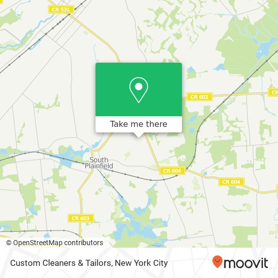 Custom Cleaners & Tailors map