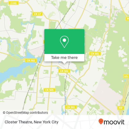 Closter Theatre map