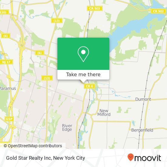 Gold Star Realty Inc map