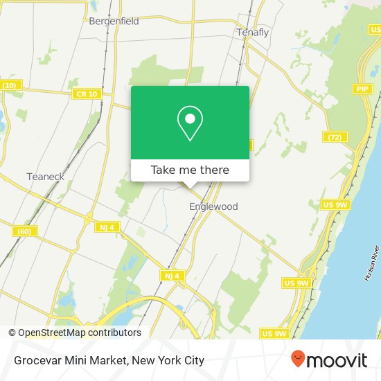 Mapa de Grocevar Mini Market