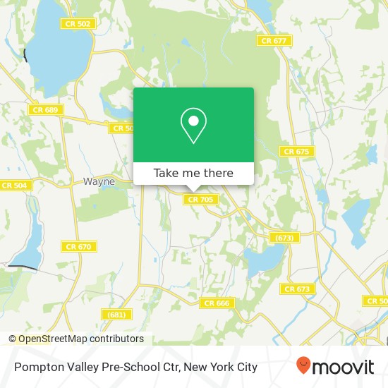 Pompton Valley Pre-School Ctr map