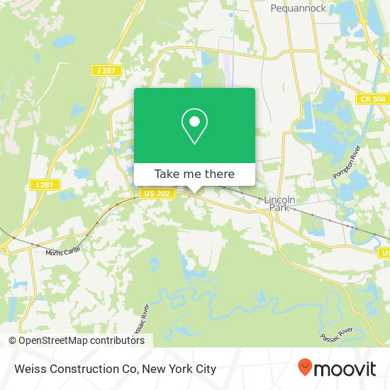 Mapa de Weiss Construction Co