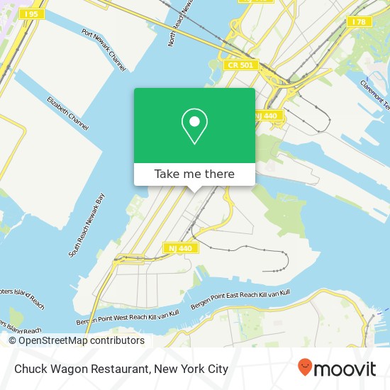 Mapa de Chuck Wagon Restaurant