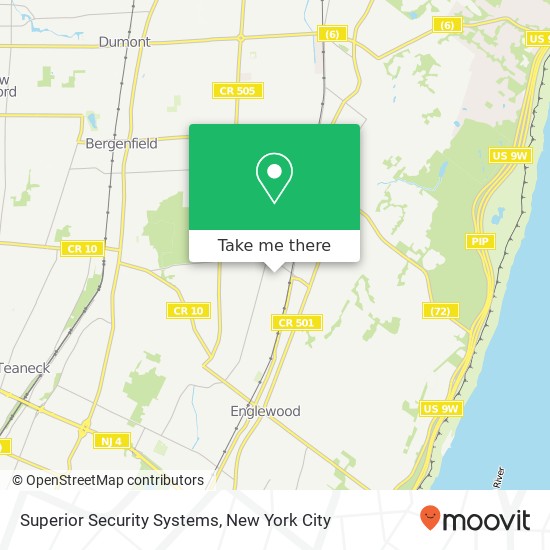 Superior Security Systems map