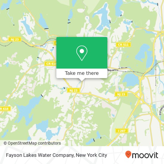 Fayson Lakes Water Company map