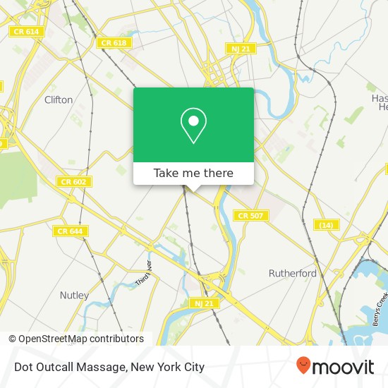 Mapa de Dot Outcall Massage