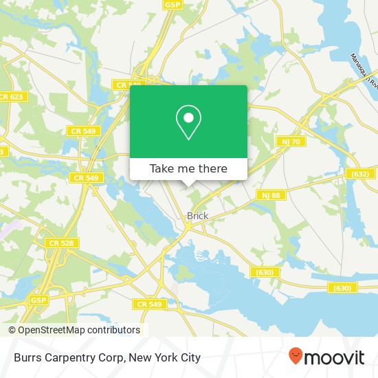 Burrs Carpentry Corp map