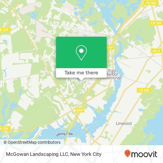 McGowan Landscaping LLC map