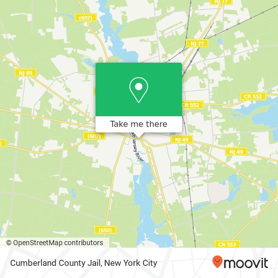 Cumberland County Jail map