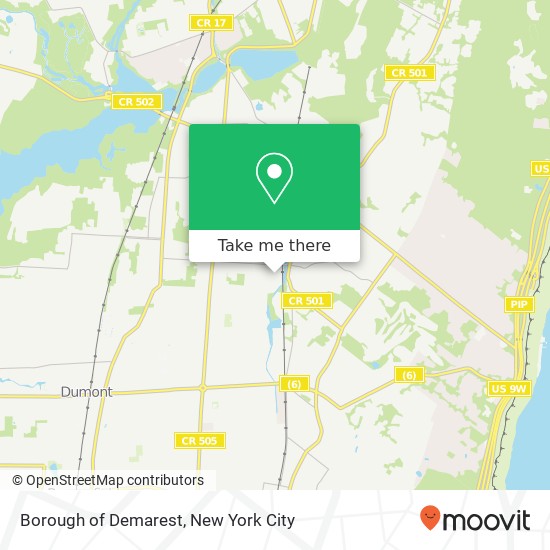 Mapa de Borough of Demarest