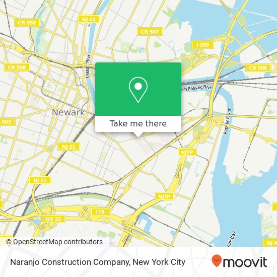 Naranjo Construction Company map