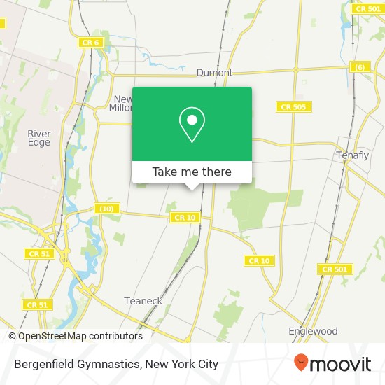 Mapa de Bergenfield Gymnastics