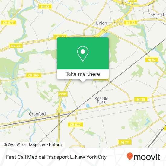 First Call Medical Transport L map