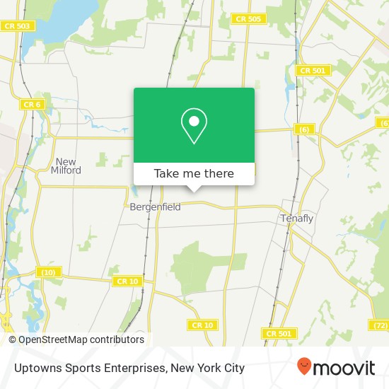 Uptowns Sports Enterprises map