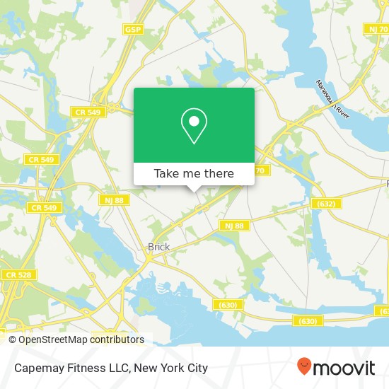 Capemay Fitness LLC map