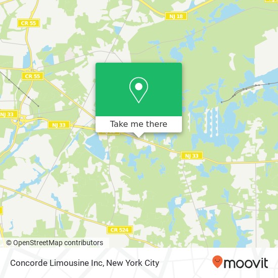 Concorde Limousine Inc map