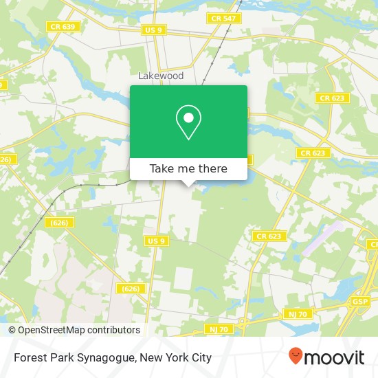 Mapa de Forest Park Synagogue