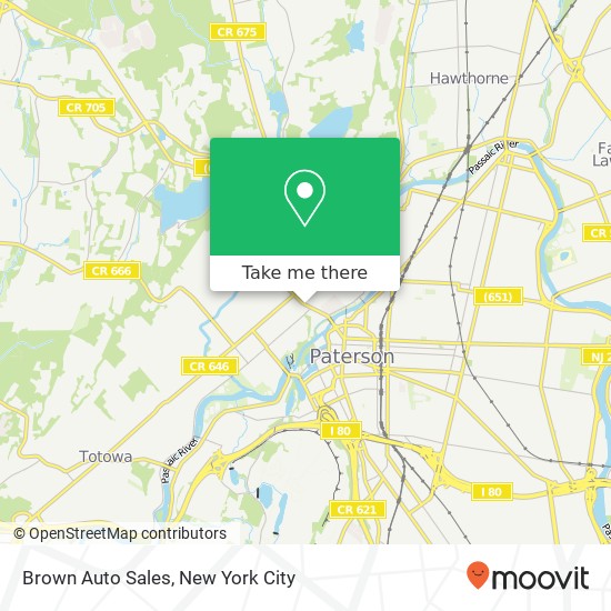 Brown Auto Sales map