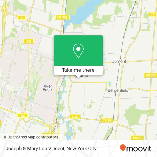Mapa de Joseph & Mary Lou Vincent