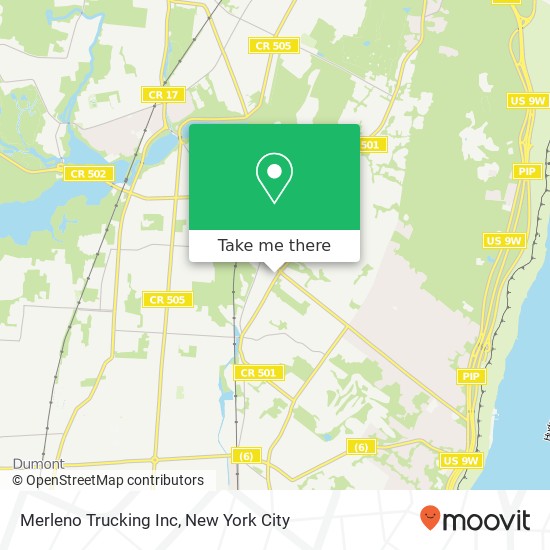Merleno Trucking Inc map