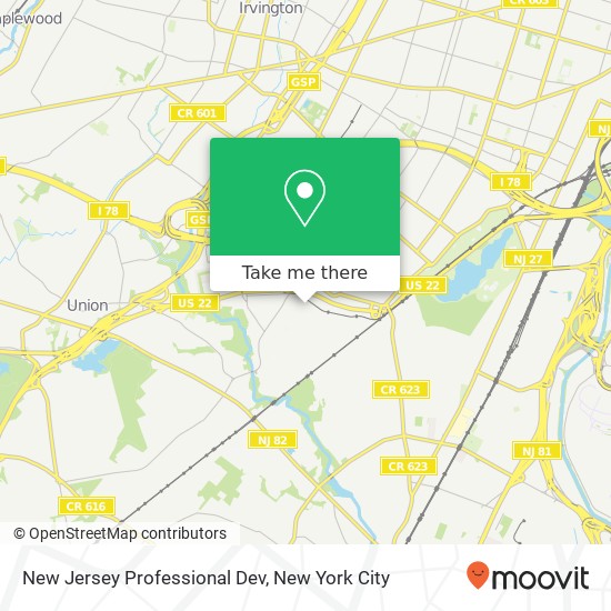 Mapa de New Jersey Professional Dev