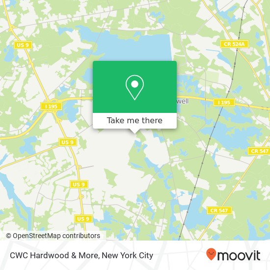 Mapa de CWC Hardwood & More