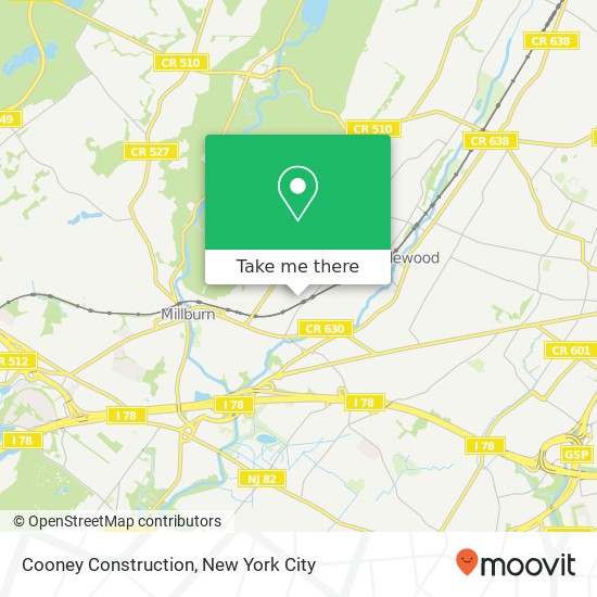 Cooney Construction map