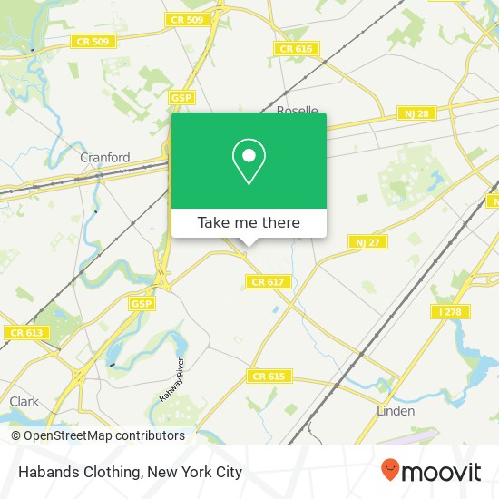 Habands Clothing map