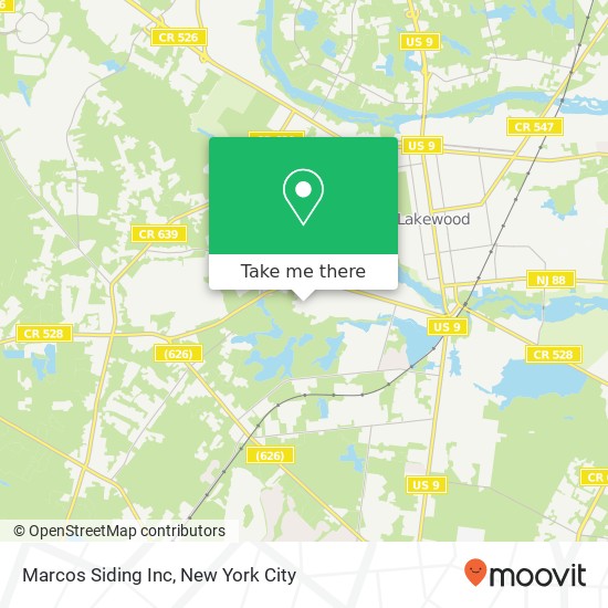 Marcos Siding Inc map