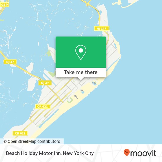 Beach Holiday Motor Inn map