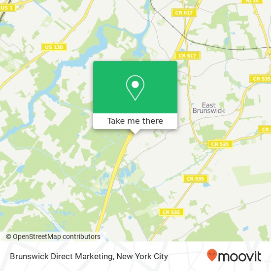 Mapa de Brunswick Direct Marketing