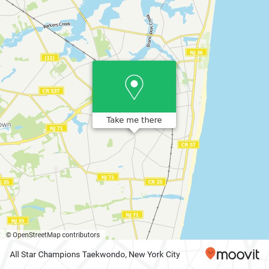 Mapa de All Star Champions Taekwondo