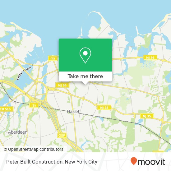 Mapa de Peter Built Construction