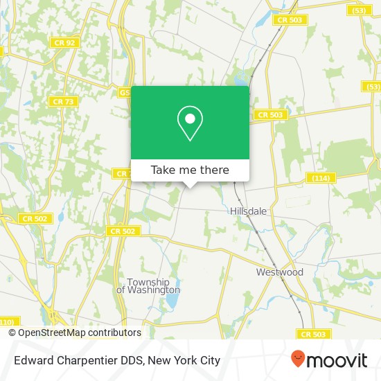 Edward Charpentier DDS map