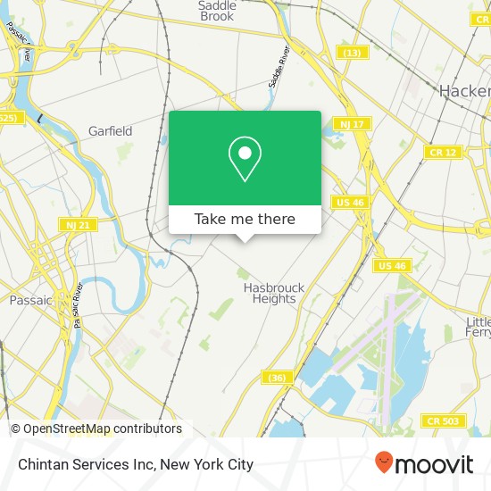 Chintan Services Inc map