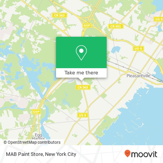 MAB Paint Store map