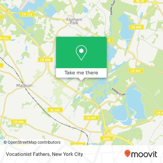 Vocationist Fathers map