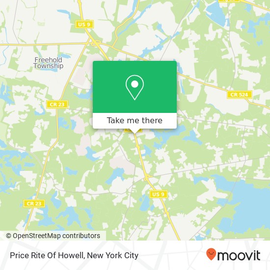Price Rite Of Howell map