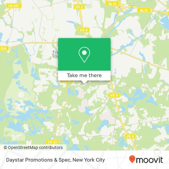 Daystar Promotions & Spec map