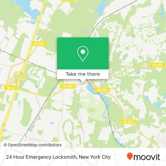 24 Hour Emergency Locksmith map