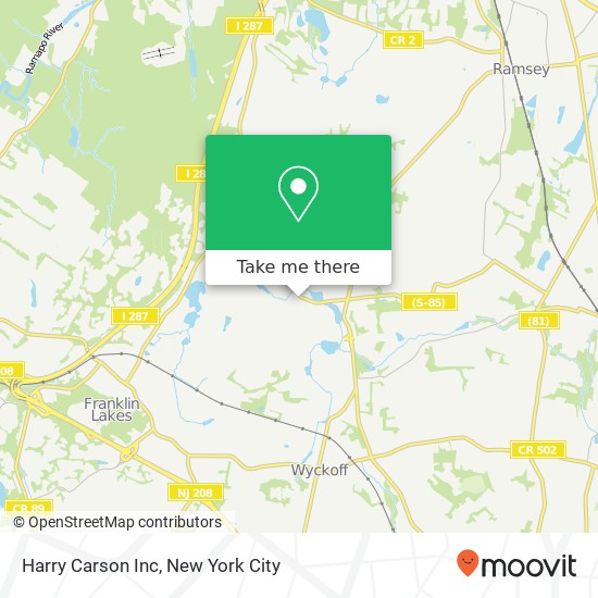 Harry Carson Inc map