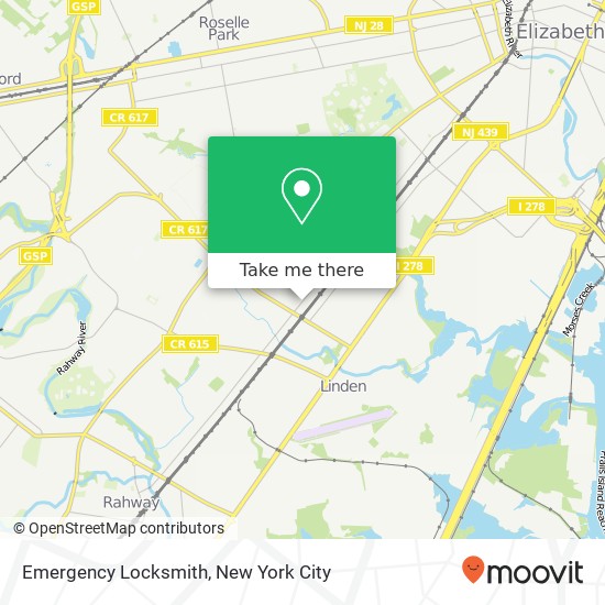 Emergency Locksmith map