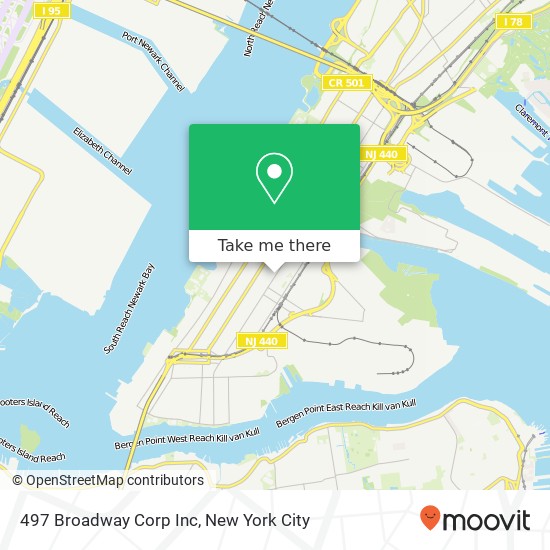 Mapa de 497 Broadway Corp Inc