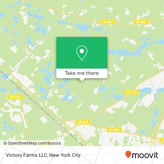 Mapa de Victory Farms LLC