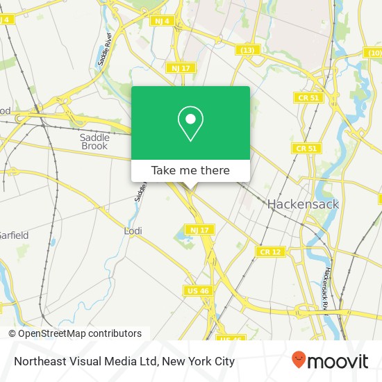 Mapa de Northeast Visual Media Ltd